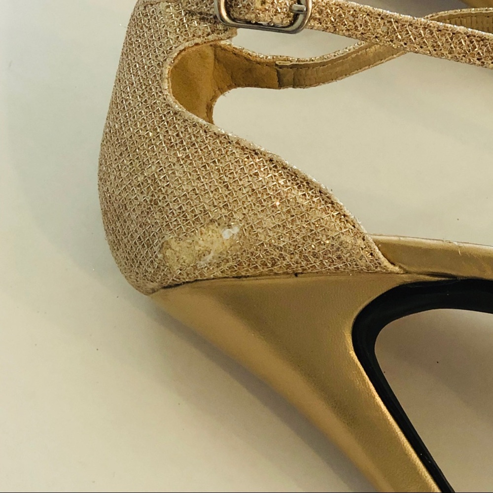 🎉DE Blossom Collection Gold Platform Heels - Women’s 9 - Picture 3 of 7